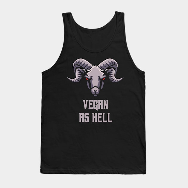 Funny Vegan Goat Tank Top by sqwear